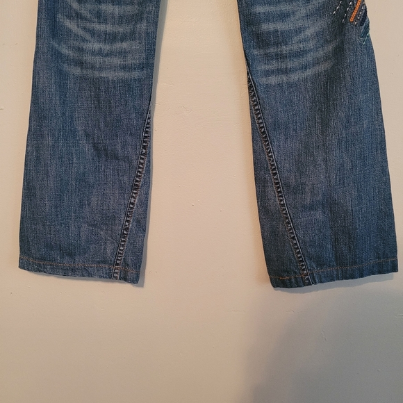 Armani Exchange Jean Embroidered Flare Jeans - Picture 6 of 14